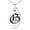 Silver, variant on Stainless Steel Letter G Initial Old English Monogram Engraved Small Oval Charm Pendant Necklace