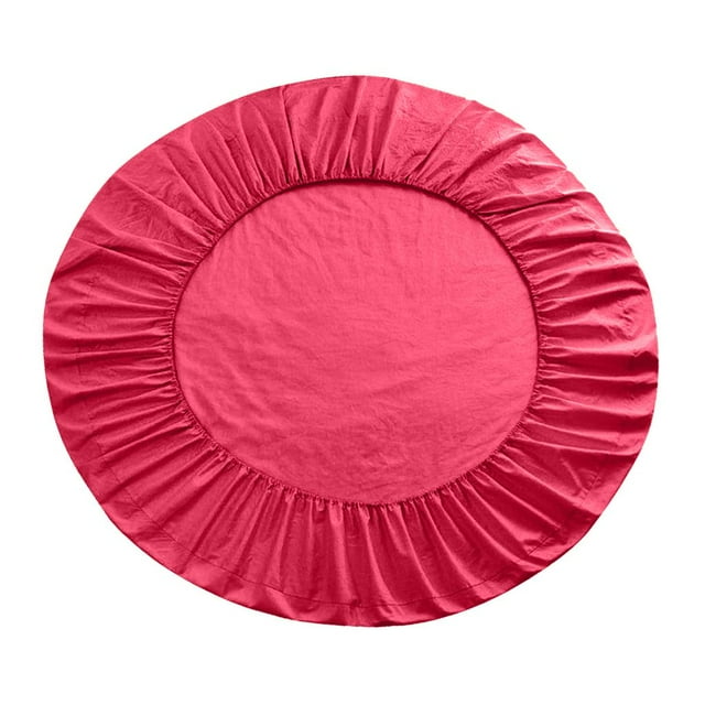 jifeng Bed Sheet Reason Fit - Pure Cotton-Princess Round Bed- Rose Pink