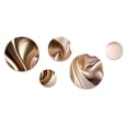 thumbnail image 2 of Designart "Subtle Sophistication In Exquisite Pink And Gold VII" Abstract Liquid Ink Metal Wall Art Set of 5 Piece, 2 of 5