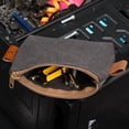 thumbnail image 3 of Wessleco Organisateur d'Outils en Toile Robuste : Grand Sac de Rangement Portable Gris pour Maison, Réparations Auto & Camping – Design Spacieux et Durable avec Compartiments d'Accès Faciles pour Électriciens, Entrepreneurs &, 3 of 5