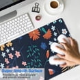 thumbnail image 4 of Long Mouse Pads for Desk,Pioneer Flower Floral Print Pattern Desk Mats on Top Of Desks, Desk Mouse Pad Extra Large with 3mm Non-Slip Base and Stitched Edge for Gaming,Office,Work,Home 31.5"x11.8", 4 of 6