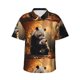 thumbnail image 1 of Fotbe Maple Forest Panda Camisa Hawaiana para Hombre Unisex – Camisa Casual de Verano con Botones de Manga Corta de Algodón y Lino,Small, 1 of 7