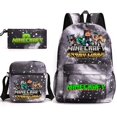 thumbnail image 1 of hot selling  hard work afraid backpack shoulder bag pencil case three-piece schoolbag children backpack cartoon, 1 of 7