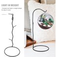 thumbnail image 2 of Baluue Ornament Display Stand, Multi-Functional Terrarium Iron Hanging Stand Rack for Air Plants Home Wedding Decoration and Ornament, Black, 2 of 8