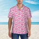 thumbnail image 2 of Fotbe Cool Flamingos Camisa Hawaiana para Hombre Unisex – Camisa Casual de Verano con Botones de Manga Corta de Algodón y Lino,X-Large, 2 of 7