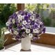 thumbnail image 3 of Flores artificiales para exteriores Ramos de exterior Decoración de jardín Arbusto estilo petunia Tallos impermeables resistentes a los rayos UV Pétalos texturizados Follaje verde, 3 of 5