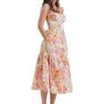 thumbnail image 2 of Women's Summer Midi Dress, Sleeveless Floral Print Flowy Tank Dress, 2 of 8