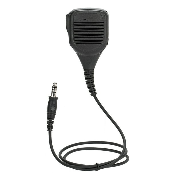 Handheld Walkie-Talkie Micrófono Mic 7.1 mm para Walkie Talkie Speaker