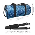 thumbnail image 2 of Vsdgher Vintage Floral 45L Foldable Duffel Bag, Sports Gym Bag,Overnight Bag, Portable Weekender Bag for Airplanes, 2 of 6
