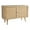 Natural, variant on Pemberly Row Two-Door Solid Wood with Natural Cane Sideboard in Black