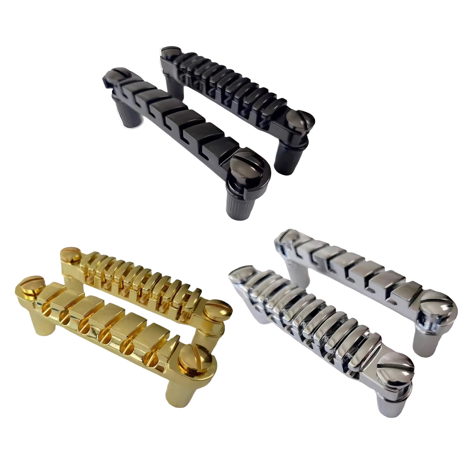 Guitar Bridge Tailpiece Top String Individual Saddles Electric Guitars Replacement Parts Easy to Install