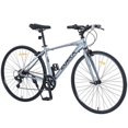 thumbnail image 6 of ACE-BIKE, 1-YEAR-WARRANTY, 7 Speed Hybrid bike, 700C Road Bike, Double C-Brakes City Bicycle, Aluminum Alloy Frame & Rim, Multiple Colors for Men Women(Grey), 6 of 7