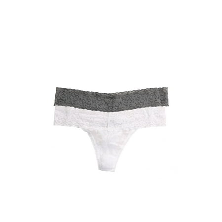 Felina Felina Signature Stretchy Lace Low Rise Thong 2 Pack