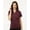 Maroon Melange, variant on AllPro 4HM00L Women's Performance Mélange Polo-Black Melange-S