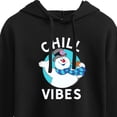 thumbnail image 3 of Frosty The Snowman - Christmas - Chill Vibes - Juniors Cropped Pullover Hoodie, 3 of 5