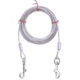 thumbnail image 1 of 10m Steel Wire Pet Lea For Two Dogs Anti Bite Tie Out Cable Outdoor Doubash, 1 of 2