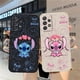 thumbnail image 2 of Case For Samsung Galaxy A91 A73 A72 A71 A53 A52 A51 A42 A33 AO3S 4G 5G Simple Liquid silicone Case Lilo And Stitch Angel Couple, 2 of 5