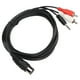 thumbnail image 4 of Cable De Sonido DIN Grande, Conexión Apretada Cable Flexible Macho A Macho DIN A 3,5 Mm 2 Para Receptor, 4 of 7