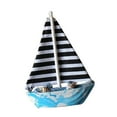 thumbnail image 4 of Barco de vela tropical hecho a mano para decoración de hogar, oficina, club y hotel. Raya negra blanca, 4 of 9