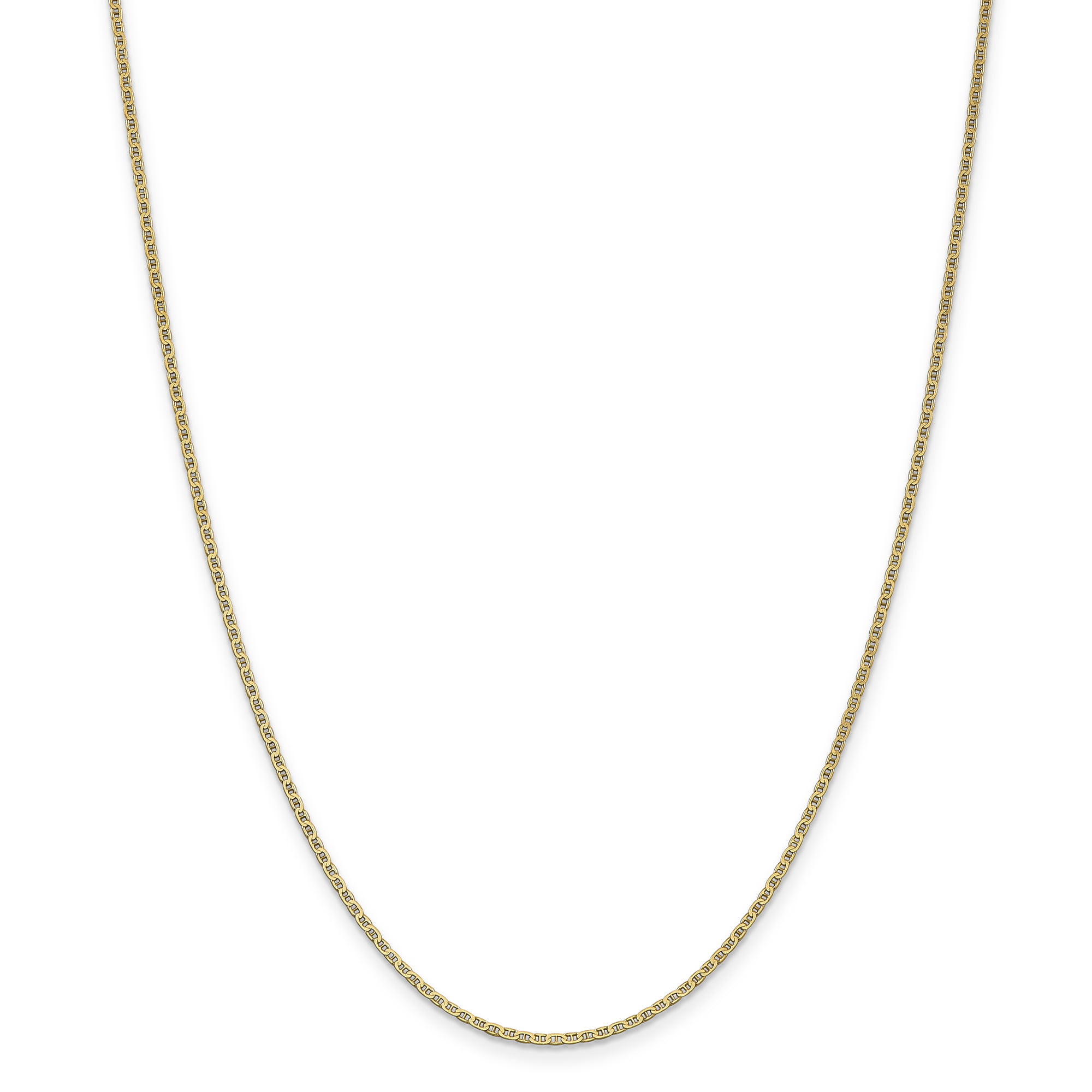 14K 14Kt White Solid Gold 16" 18" 20" .75mm Dainty Cable Chain with Flat Links 