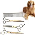 thumbnail image 2 of Tijeras para el cuidado de perros Juego de tijeras profesionales para salón de perros de acero inoxidable (hy), 2 of 4