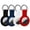 Black/White/Blue/Red, variant on WILLED Compatible with AirTag Case Keychain Air Tag Case Holder Silicone AirTags Key Ring Cases Air Tags Key Chain Compatible with Apple AirTag GPS Item Finders Accessories 4 Pack