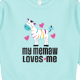 thumbnail image 3 of Inktastic My Memaw Loves Me Girls Zebra Toddler Sweatshirt, 3 of 4