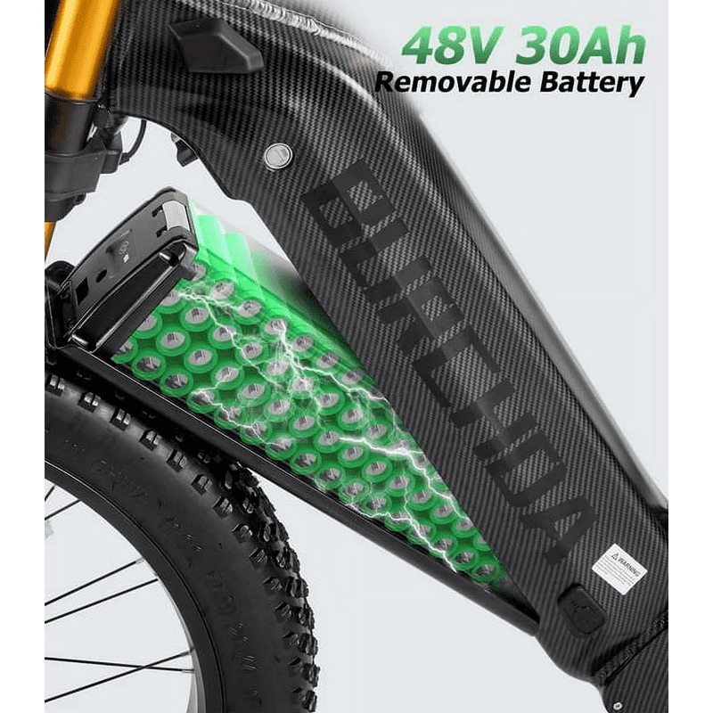 ITSTANDS Electric Bike Removable Lithium Battery,UL2849 48V 30Ah for RX30/HC26 ebike Burchda