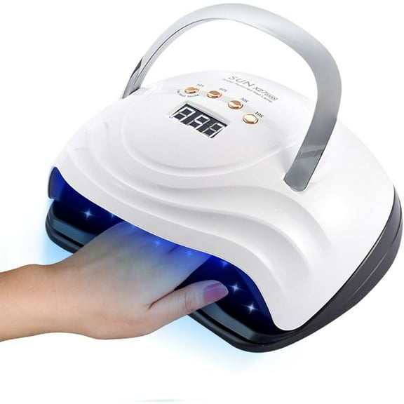 UV LED Nail Lamp with 81 Beads, 380W Nail Curing Lamps for Gel Polish with Automatic Sensor/4 Timer Setting,Led Nail Dryer, Professional Nail Art Drying Tools for Fingernail and Toenail