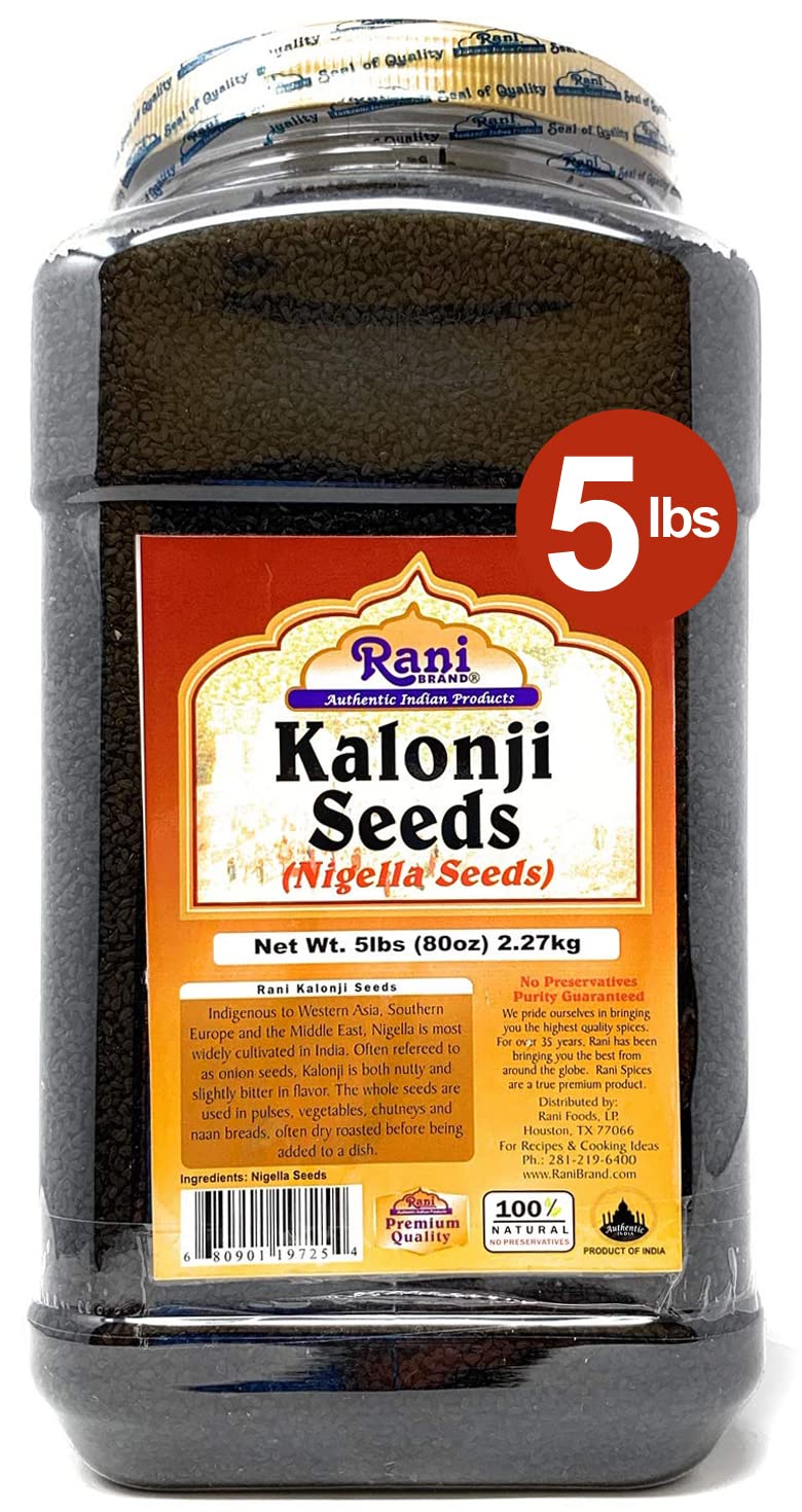 Rani Kalonji Seeds Whole Black Seed Nigella Sativa Black Cumin Spice 80oz 5lbs 2 27kg Bulk Pet Jar All Natural Gluten Friendly Non Gmo Vegan Indian Origin Walmart Com