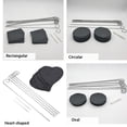 thumbnail image 5 of QualitChoice 10-Piece Plant Labels Strong Resistance, Reusable, Easy Use, Stylish And For Plant Slate Markers, Gifts Enthusiasts 10*8cm-rectangular, 5 of 5
