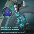 thumbnail image 6 of 26" x 4.0 Fat Tire Electric Bike for Adults, 749W Electric Mountain Bicycle with 48V 15Ah Removable Battery, 7-Speed，Front Suspension，Step Through E Bike UL2849 Certified, 6 of 7
