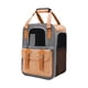 thumbnail image 2 of Mochila porta gatos portátil, bolsa de viaje, bolsa de transporte, correa de hombro ajustable, bolso transpirable para viajar, acampar al aire libre, Naranja Yinane Portador de viaje para gatos, 2 of 6