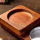 thumbnail image 3 of Posavasos para cenicero de cigarros/bandeja de vidrio para whisky y soporte para cigarros, cenicero de madera para cigarros, ranura para sostener cigarros, reposacigarros, juego de, 3 of 4