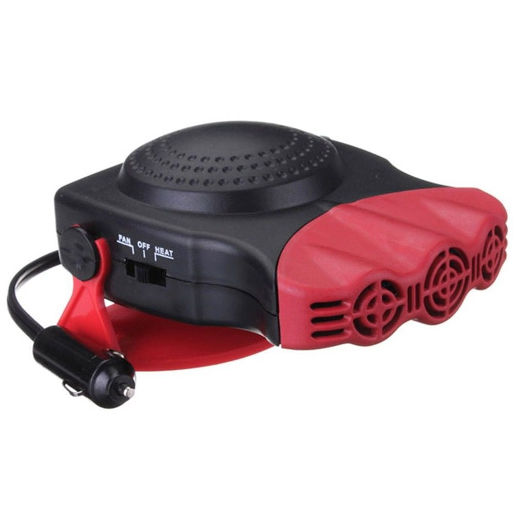 2 In 1 12V 150W Auto Car Heater Portable Heating Fan With Swing-out HandlePU# 