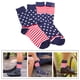 thumbnail image 2 of 2 pares de calcetines con la bandera estadounidense, calcetines de algodón, calcetines divertidos, calcetines de tubo para hombre y mujer, 2 of 7