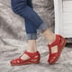 thumbnail image 4 of Sandalias de punta redonda con hueco en el tobillo cómodas para mujer y niña, zapatos de suela blanda Wmkox8yii  nm1865, 4 of 6