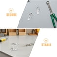 thumbnail image 3 of OUNONA 30Set Heavy Duty Picture Frame Hanging Kit with Plated Silver D Ring Hooks and Screws for Gallery and Home Decor, 3 of 8