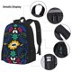 thumbnail image 3 of Disketp Colorful Mexican Flower Mochila Estampada de Gran Capacidad con Lonchera y Estuche, Set de 3 Piezas para Estudiantes, 3 of 7
