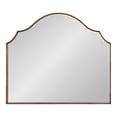 thumbnail image 6 of Kate and Laurel Leanna Glam Wide Horizontal Arch Wall Mirror, 32 x 28, Bronze, Sophisticated Arched Bathroom Vanity Mirror with Soft Scallops and Slim Frame, 6 of 8