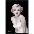thumbnail image 2 of Amanti Art Marilyn Monroe Red Lips by Milton Greene Framed Wall Art Print (25 in. W x 37 in. H), Simply Satin Black Frame, 2 of 5