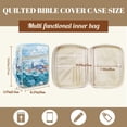 thumbnail image 7 of Pzuqiu Sea Turtle Bible Carrying Case for Women Fashion Large Quilted Bible Cover Lightweight Study Scripture Bag with Handle for Baptism Christenings Birthdays Celebrations, 7 of 7