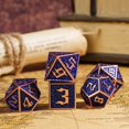 thumbnail image 3 of Cusdie 7-Die Metal DND Dice Set, Maze Design Metal Polyhedral D&D Dice Set for DND Dungeons and Dragons TTRPG Role Playing Games, 3 of 5