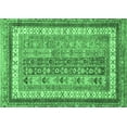 thumbnail image 1 of Ahgly Company Indoor Rectangle Abstract Emerald Green Modern Area Rugs, 2' x 4', 1 of 4
