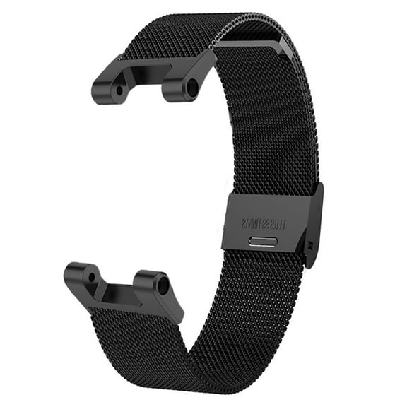 Latrodar Stainless Steel Metal Mesh Watch Strap Replacement For Amazfit-T-Rex/pro Upgraded Black 8x2 Inch Home Gadgets