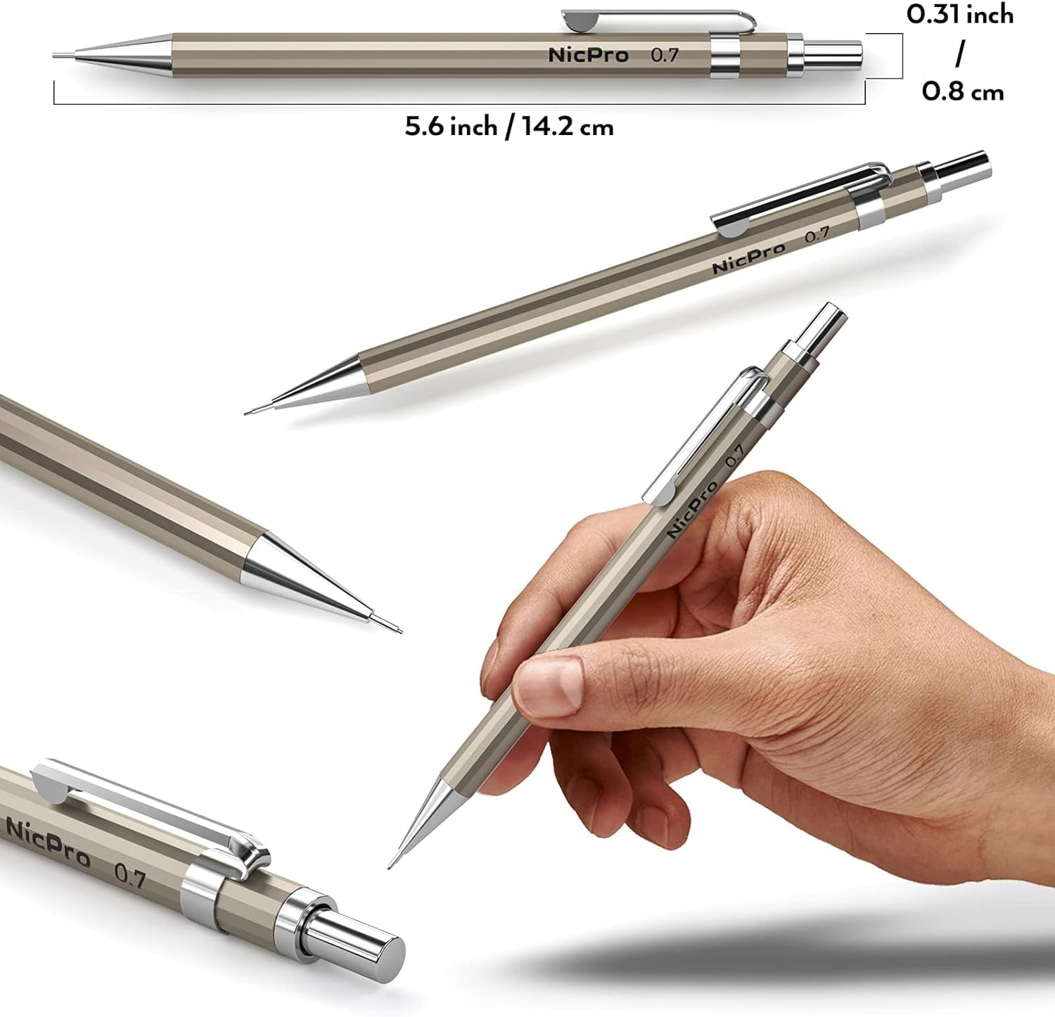 Nicpro 0.7 mm Art Mechanical Pencil Set, 3 Colors Algeria