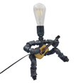 thumbnail image 1 of Billuyoard Lámparas de Robot de tubería de agua Industrial de hierro creativas, lámpara de escritorio de postura de guitarra, luces de decoración del Barra de herramientas Numero 3 Billuyoard HA043511-03, 1 of 6