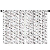 Blackout Kids Curtains,White Cow Milk Pattern Childrens Insulated Curtains Set Of 2,Bedroom Essentials,Toddler Room Decor 42x63in(106x160cm)