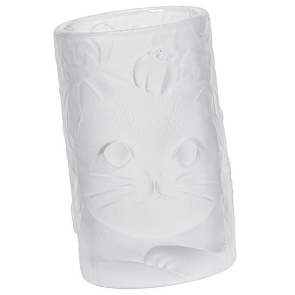 OATIPHO  Transparent Glass Cup, Cute Cat Design, Versatile and Decorative