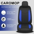 thumbnail image 3 of Waterproof Car Seat Cover Full Seats, Neoprene Seat Covers for Cars,Split Bench Compatible Car Interior Covers, Universal Fit Most Car Sedan Truck SUV(Black/Blue), 3 of 18